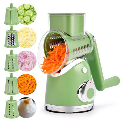 Rotary Vegetable Grater with 5 Blades