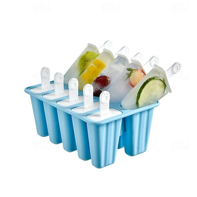 BPA-Free Silicone Ice Pop Mold with Sticks