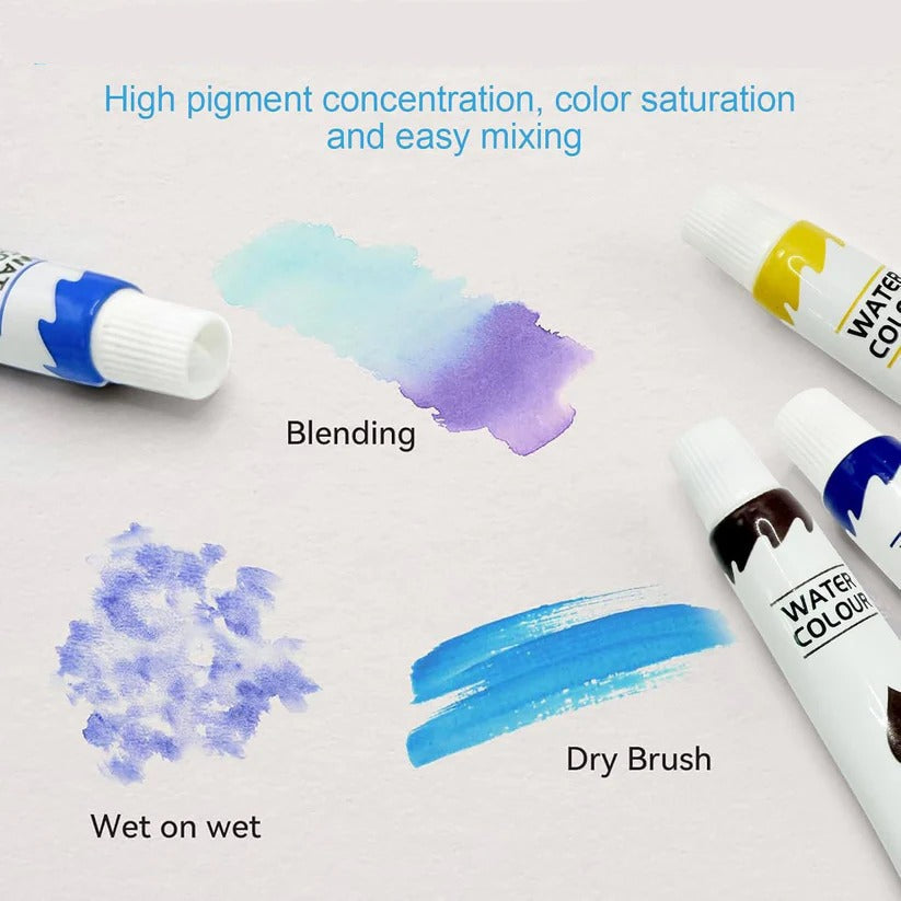 Mini Pocket Watercolor Palette Travel Set