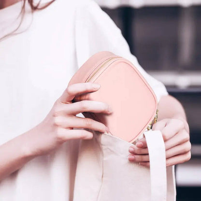 Travel Makeup Bag with LED Mirror