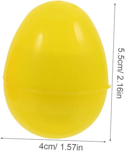 Clear Fillable Plastic Easter Eggs for Crafts