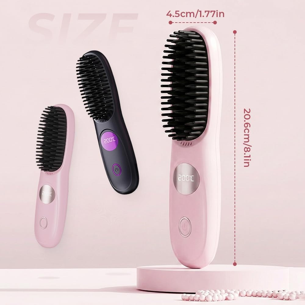 Cordless Hair Straightener Brush