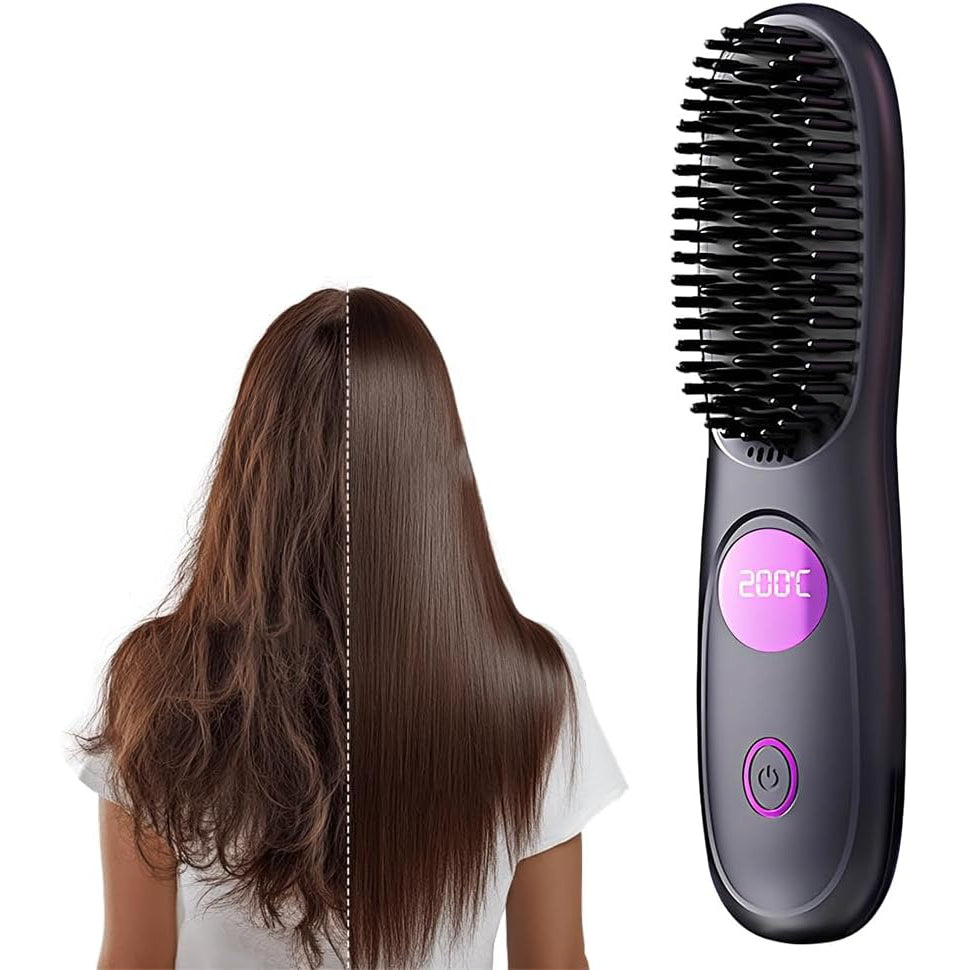 Cordless Hair Straightener Brush