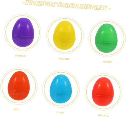 Clear Fillable Plastic Easter Eggs for Crafts