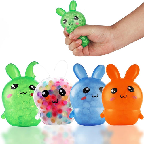 Squishy Bunny Stress Balls, 4 Pack