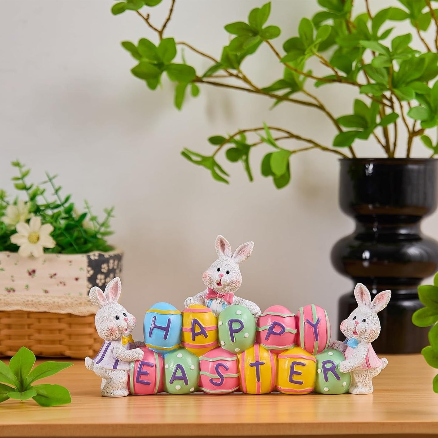 Happy Easter Bunny Tabletop Centerpiece, 3 Pc