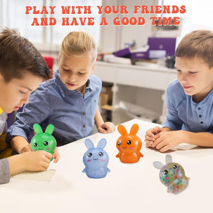 Squishy Bunny Stress Balls, 4 Pack
