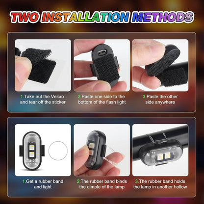 Wireless RGB LED Strobe Light