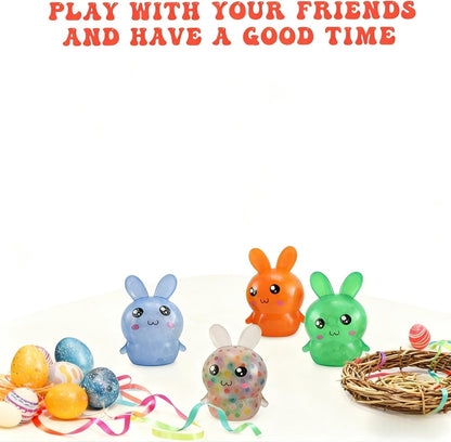 Squishy Bunny Stress Balls, 4 Pack