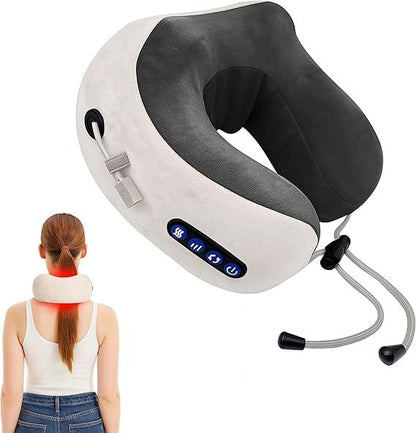 Travel Neck Pillow with Massager