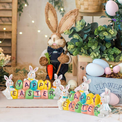 Happy Easter Bunny Tabletop Centerpiece, 3 Pc