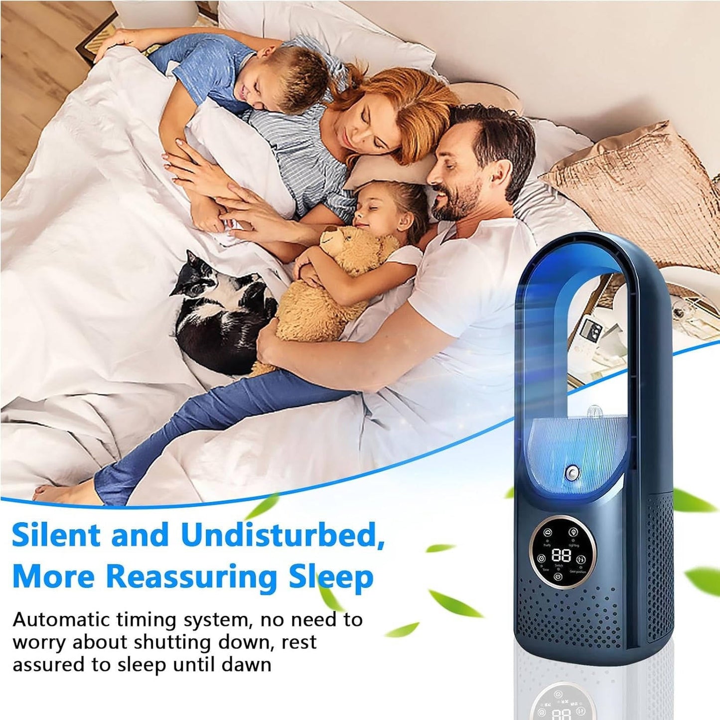 Portable AC Cooler Fan with Humidifier & Purifier