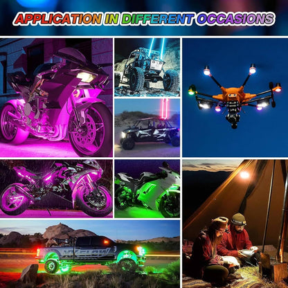 Wireless RGB LED Strobe Light