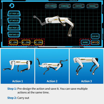 Smart STEM Robot Dog with Voice & App Control