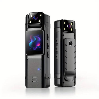 1080P HD Body Camera with Night Vision, 180° Lens