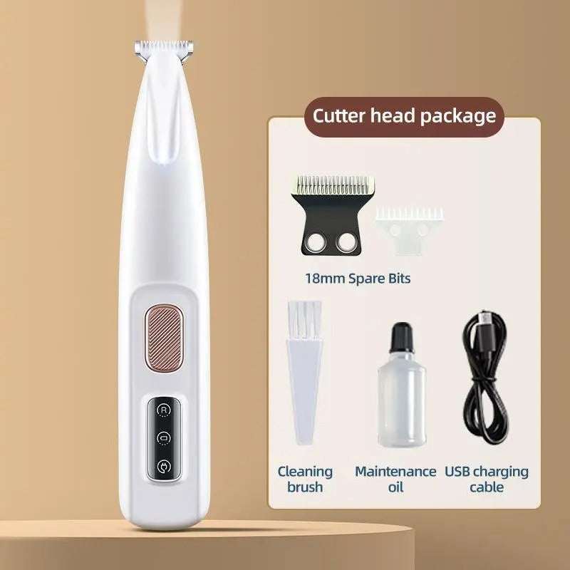 LED Pet Paw Trimmer, Quiet Cat & Dog Grooming Clipper