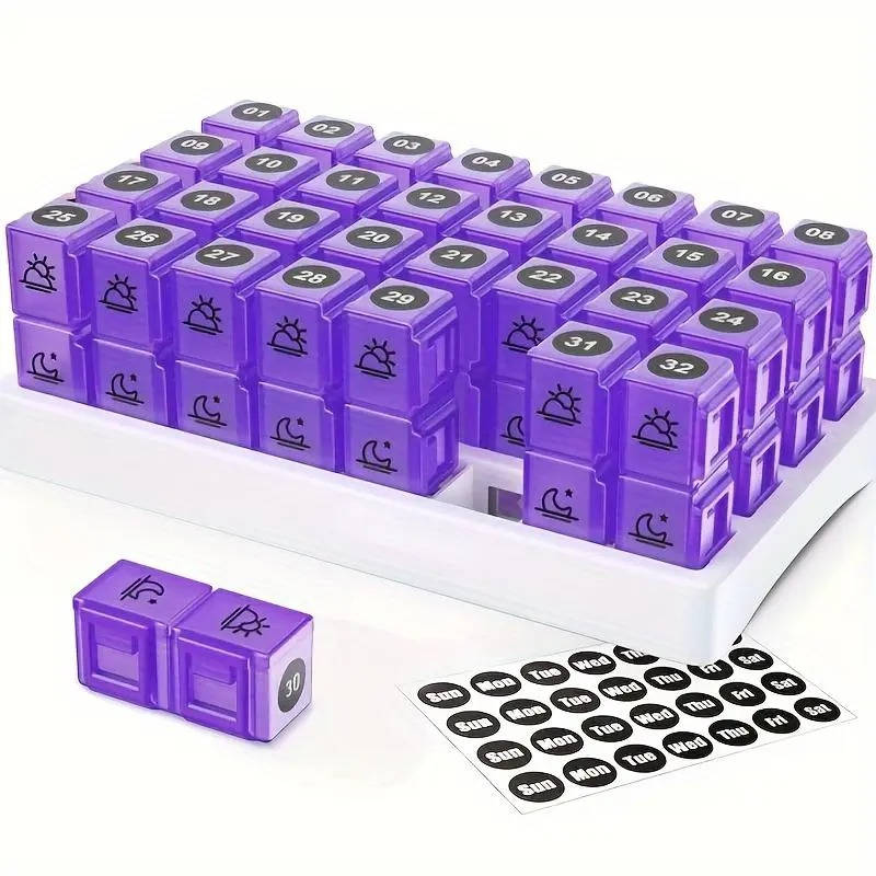 31-Day AM/PM Pill Organizer
