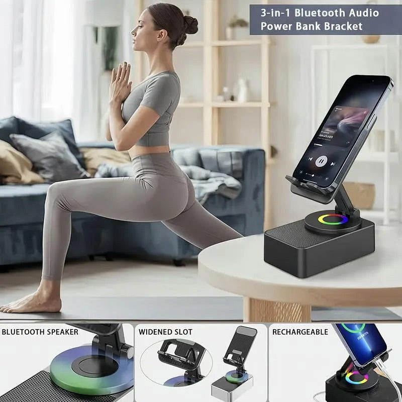 5-in-1 Bluetooth Desk Speaker & Phone Stand