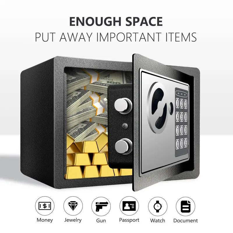 Fireproof Home Security Safe with Digital Keypad
