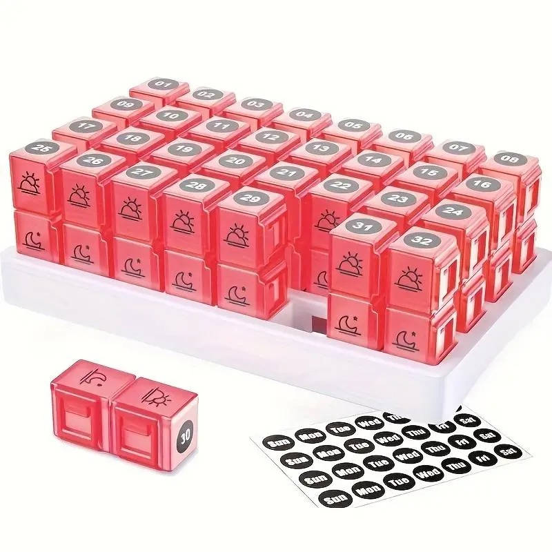31-Day AM/PM Pill Organizer