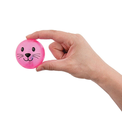 Light Up Bunny Bouncy Balls, 12 Pc