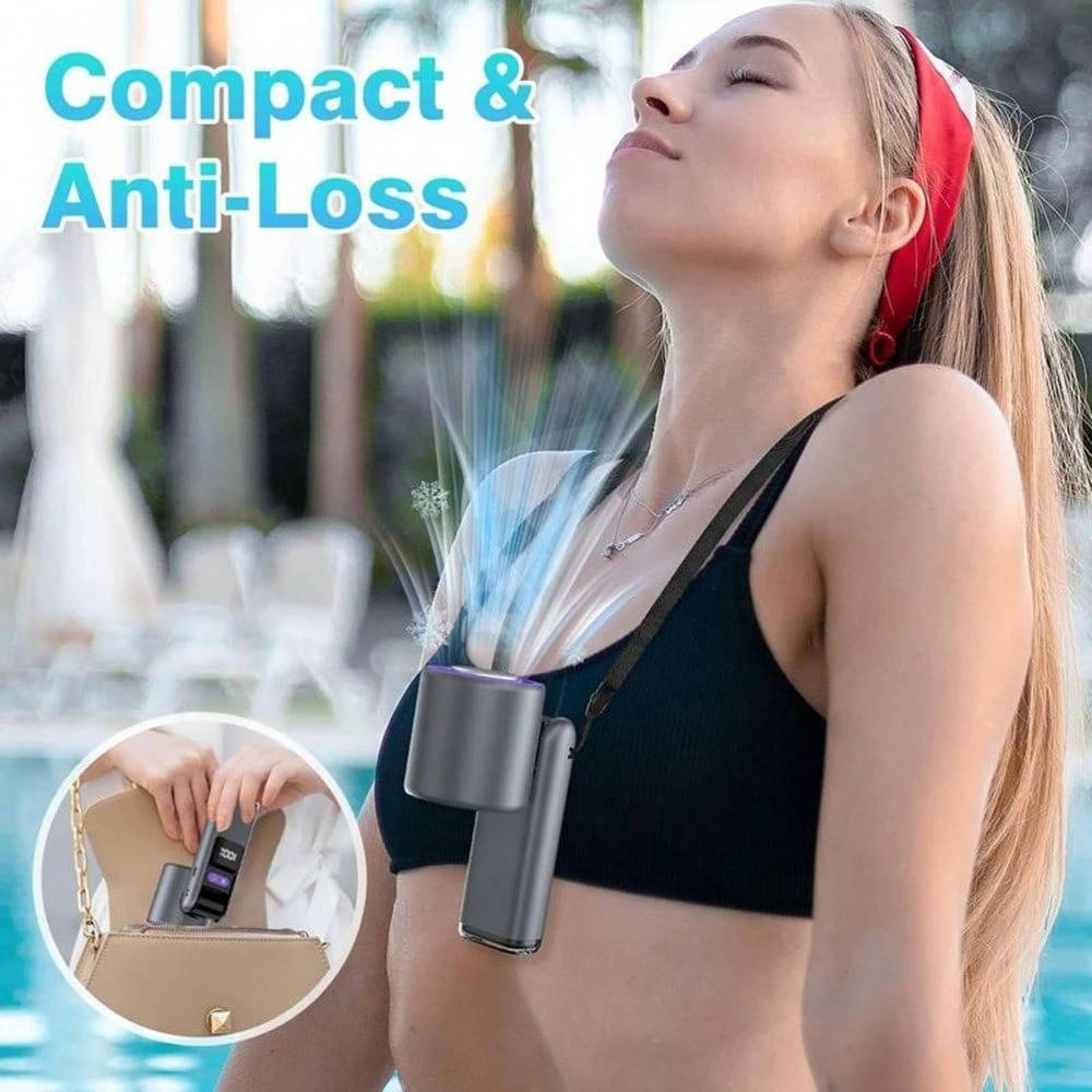 3-in-1 Handheld Turbo Fan with Flashlight