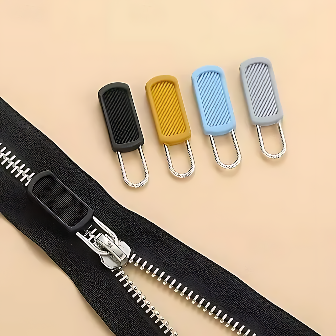 50 Detachable Rubber Zipper Pull Replacements