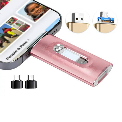 3-in-1 Flash Drive for iPhone, Android & PC