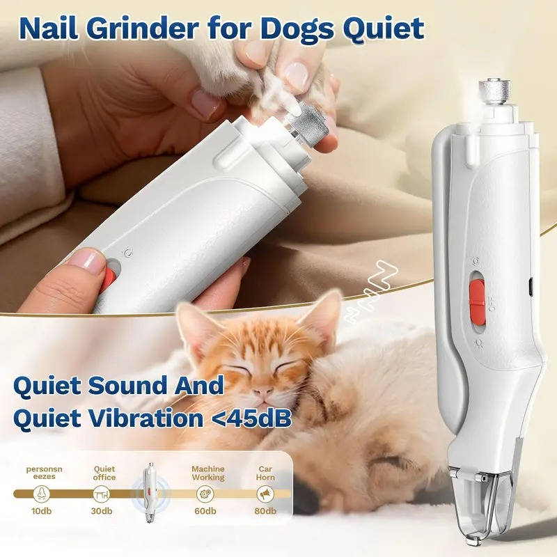2-in-1 Electric Pet Nail Clipper & Grinder