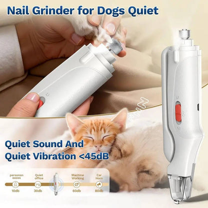 2-in-1 Electric Pet Nail Clipper & Grinder