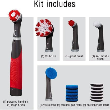Electric Grout Cleaner Brush, 18 Piece Kit