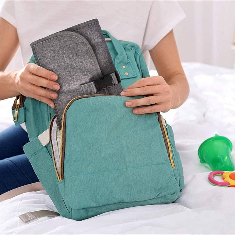 Portable Diaper Changing Pad with Wipes Pocket