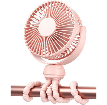 Portable Baby Stroller Fan, USB-C Rechargeable Clip