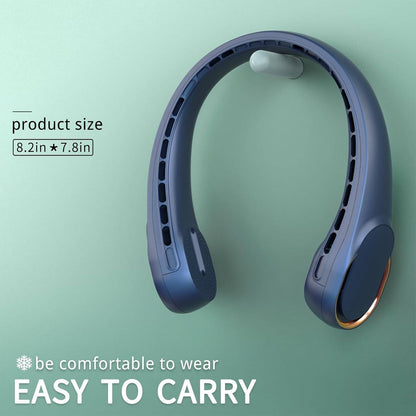 Portable Neck Fan, Hands-Free Bladeless Wearable