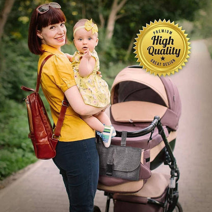 Portable Diaper Changing Pad with Wipes Pocket