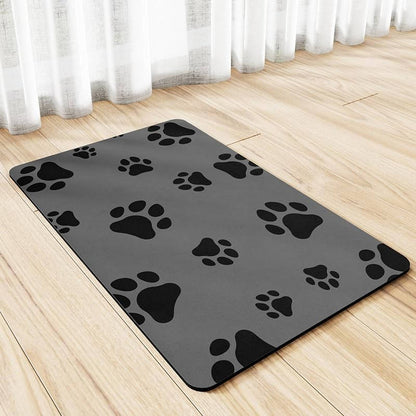 Absorbent Dog Food Mat, Quick-Dry No-Stain Bowl Mat