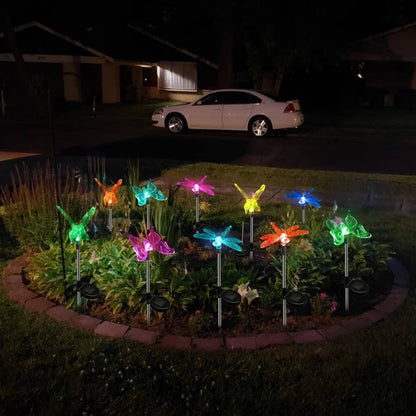 6 Pack Solar Garden Stake Lights, LED Figurines
