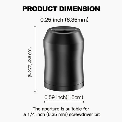 Magnetic Drill Bit Holder on Drill, 2 Pack