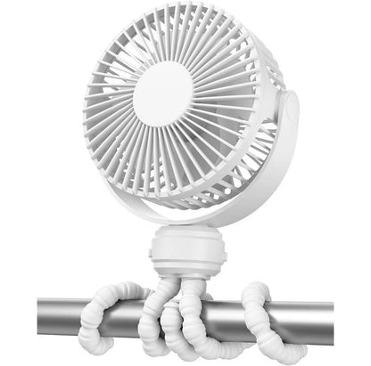 Portable Baby Stroller Fan, USB-C Rechargeable Clip