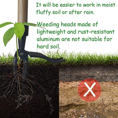 Stand Up Weed Puller Tool with Claw