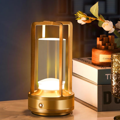 Crystal Lantern Table Lamp, Touch Dimmer & Waterproof