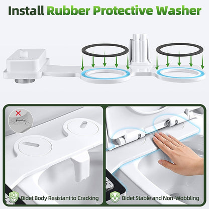 Self-Cleaning Bidet Toilet Attachment