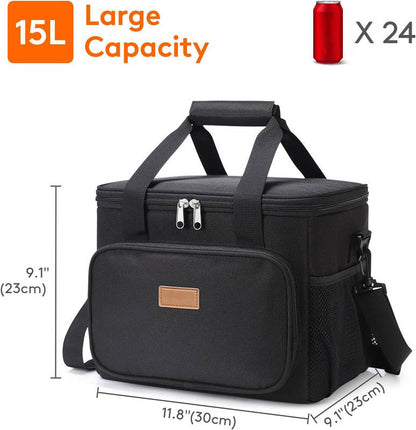 Large Insulated Lunch Bag Cooler Tote, Leakproof