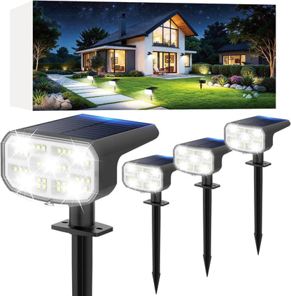 Solar Spot Lights Outdoor, 4 Pack IP65