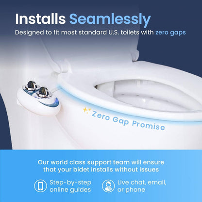 Non-Electric Bidet Attachment, Self Cleaning