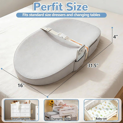 Waterproof Baby Changing Pad with Phone Holder