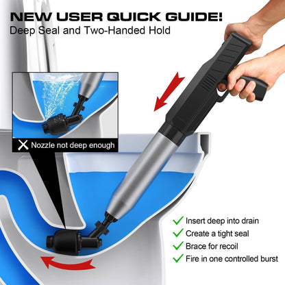 Electric Toilet Plunger, High Pressure Drain Tool