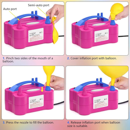Electric Balloon Pump, Dual Nozzle 600W