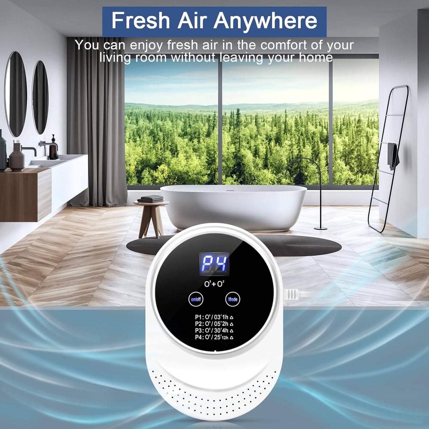 Plug-In Ozone Odor Eliminator, 4 Modes