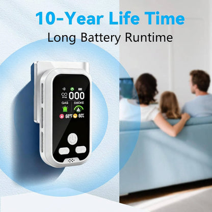 Gas & Smoke Monitor with LCD Display